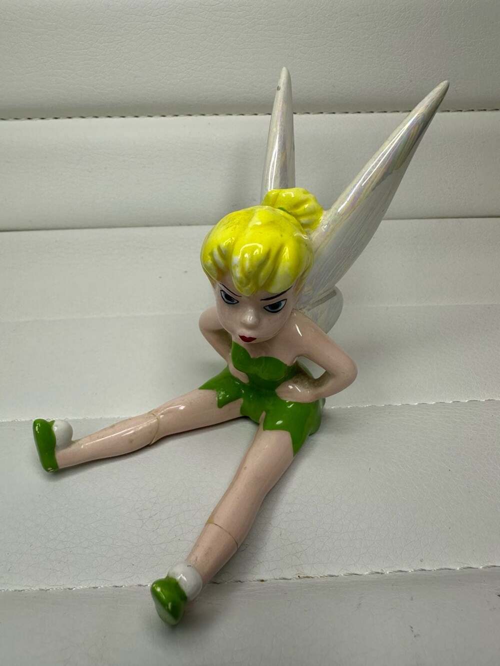 Vintage Disney Tinker Bell Sitting Ceramic Figurine - Picture 2 of 7